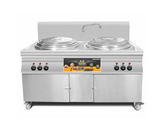 電熱雙頭灼面爐煮面 尺寸:1400x700x800+450mm